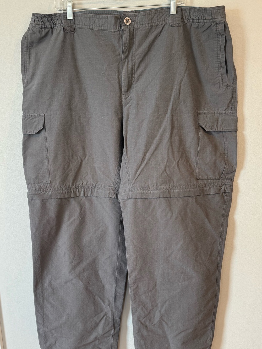 Columbia Convertible Pants Mens 43x30 Gray Cargo Hiking Outdoor